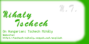 mihaly tschech business card